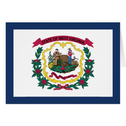 West Virginia State Flag (Voorkant Horizontaal)