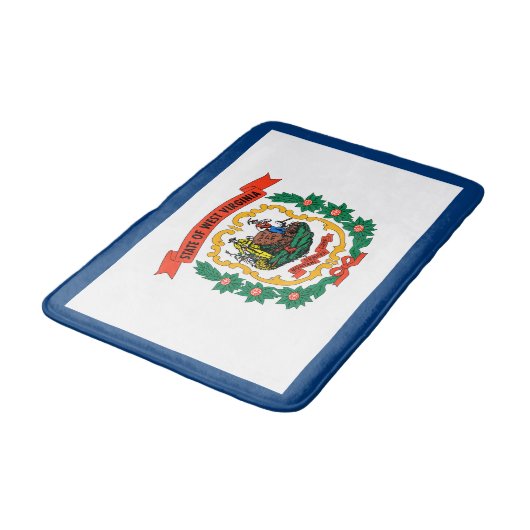 West Virginia State Flag Badmat (Gekanteld)
