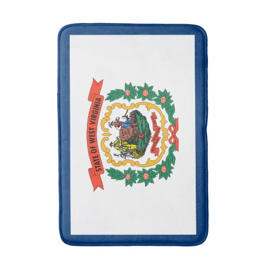 West Virginia State Flag Badmat (Voorkant Verticaal)