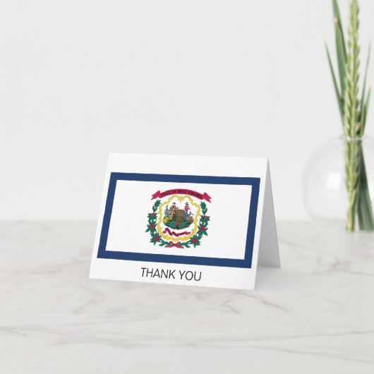 West Virginia State Flag Bedankkaart (Voorkant)