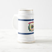 West Virginia State Flag Bierpul (Voorkant links)