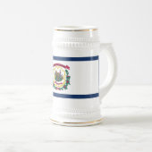 West Virginia State Flag Bierpul (Voorkant rechts)