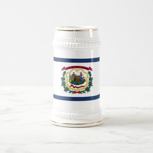 West Virginia State Flag Bierpul (Center)