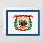 West Virginia State Flag Briefkaart (Voorkant / Achterkant)