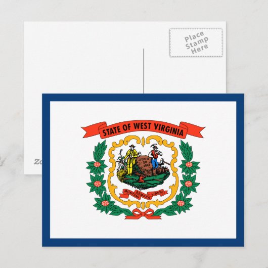 West Virginia State Flag Briefkaart (Voorkant / Achterkant)