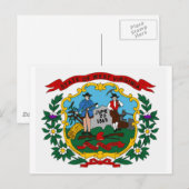 West Virginia State Flag Briefkaart (Voorkant / Achterkant)