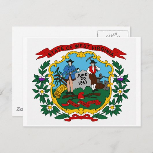 West Virginia State Flag Briefkaart (Voorkant / Achterkant)