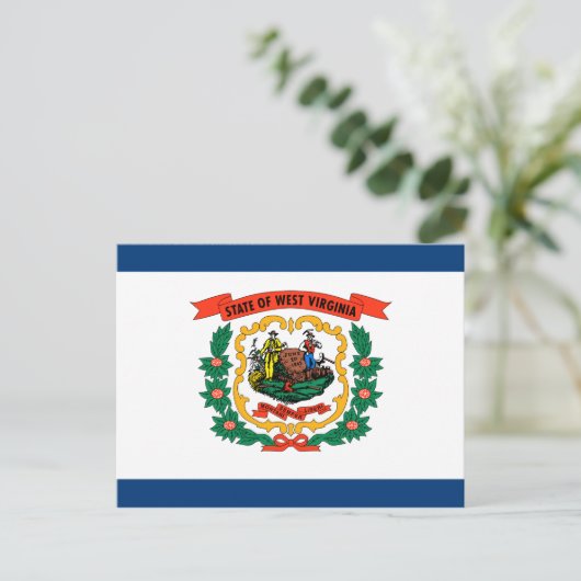 West Virginia State Flag Briefkaart (Staand voorkant)