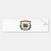 West Virginia State Flag Bumpersticker (Voorkant)