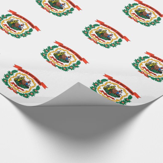 West Virginia State Flag Cadeaupapier (Hoek)