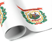 West Virginia State Flag Cadeaupapier (Rol Hoek)