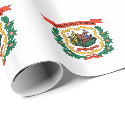 West Virginia State Flag Cadeaupapier (Rol Hoek)