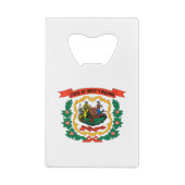 West Virginia State Flag Creditkaart Flessenopener (Achterkant)