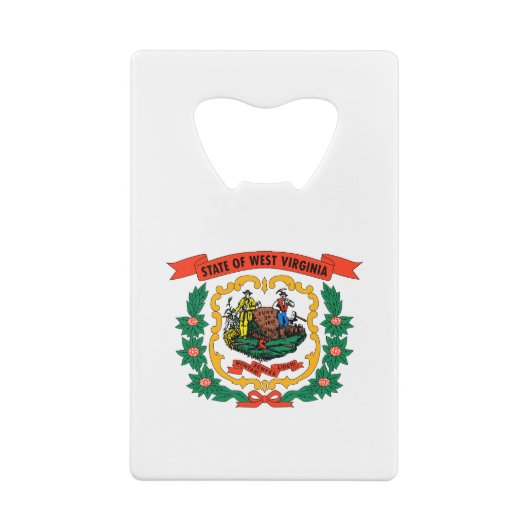West Virginia State Flag Creditkaart Flessenopener (Achterkant)