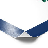 West Virginia State Flag Foto Afdruk (Hoek)