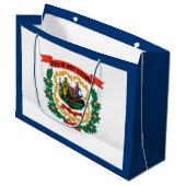 West Virginia State Flag Groot Cadeauzakje (Voorkant Gekanteld)