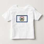 West Virginia State Flag Kinder Shirts (Voorkant)