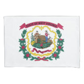 West Virginia State Flag Kussensloop (Voorkant)