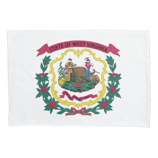 West Virginia State Flag Kussensloop (Voorkant)