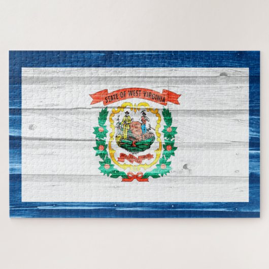 West Virginia State Flag Legpuzzel (Horizontaal)