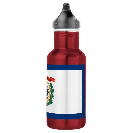 West Virginia State Flag Liberty Bottle Waterfles (Rechts)