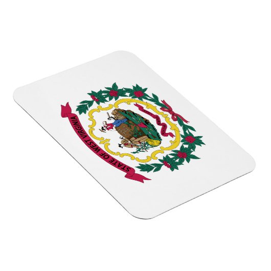 West Virginia State Flag Magneet (Rechterzijde)