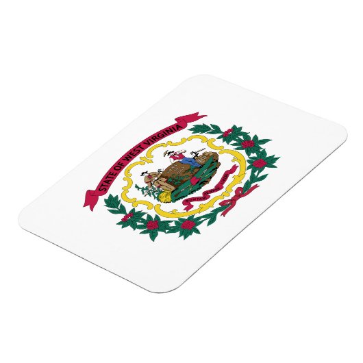 West Virginia State Flag Magneet (Linkerzijde)
