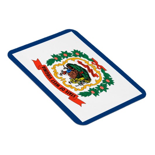 West Virginia State Flag Magneet (Rechterzijde)