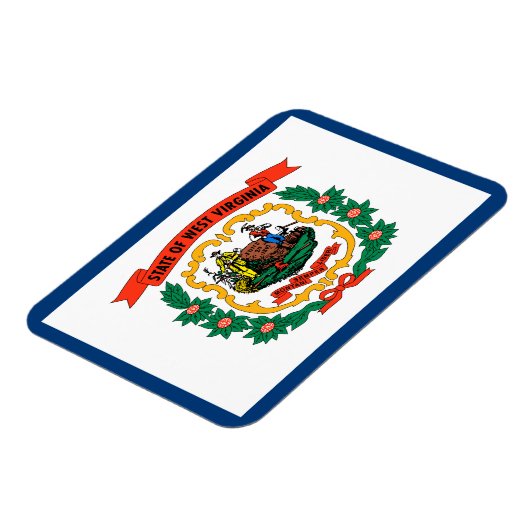 West Virginia State Flag Magneet (Linkerzijde)
