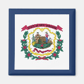 West Virginia State Flag Magneet (Voorkant)