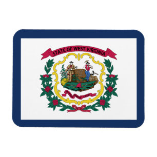 West Virginia State Flag Magneet