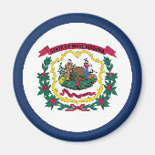 West Virginia State Flag Magneet (Voorkant)