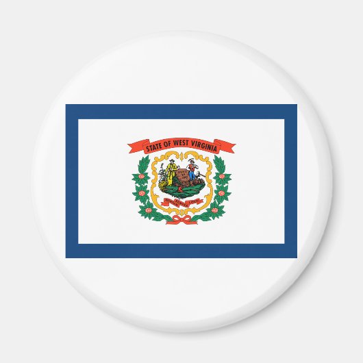West Virginia State Flag Magneet (Voorkant)