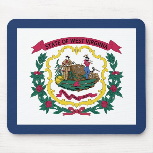 West Virginia State Flag Muismat (Voorkant)