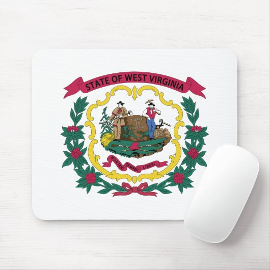 West Virginia State Flag Muismat (Met muis)