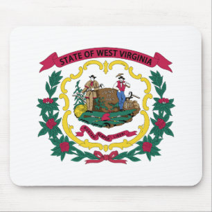West Virginia State Flag Muismat