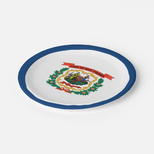 West Virginia State Flag Papieren Bordje (Gekanteld)