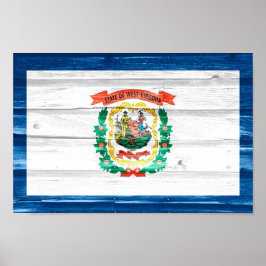 West Virginia State Flag Poster