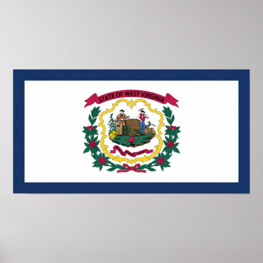 West Virginia State Flag Poster (Voorkant)