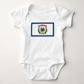 West Virginia State Flag Romper (Voorkant)