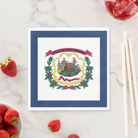 West Virginia State Flag Servet (Insitu)