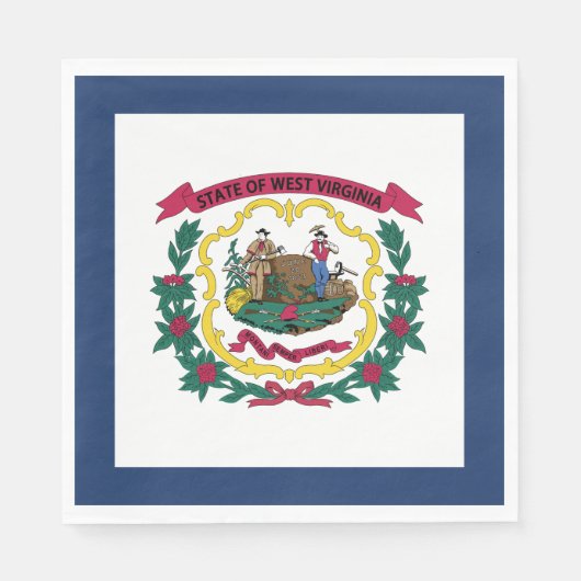 West Virginia State Flag Servet (Voorkant)