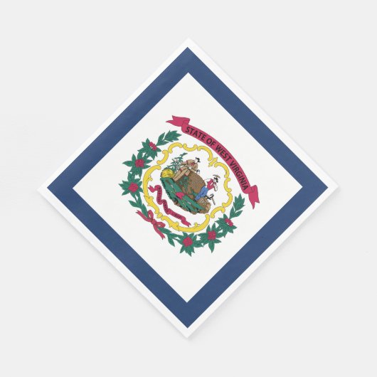 West Virginia State Flag Servet (Hoek)