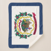 West Virginia State Flag Sherpa Deken (Voorkant)