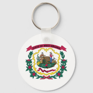 West Virginia State Flag Sleutelhanger