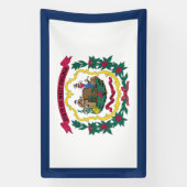 West Virginia State Flag Spandoek (Verticaal)