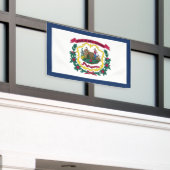 West Virginia State Flag Spandoek (Buitenkant Gebouw)