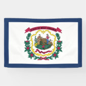 West Virginia State Flag Spandoek (Horizontaal)