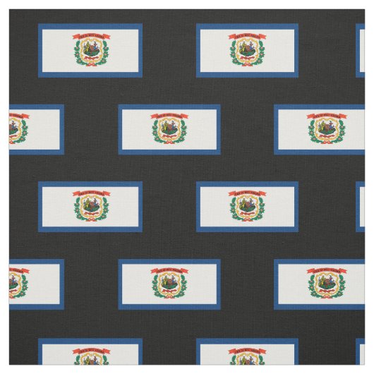 West Virginia State Flag Stof (Swatch)