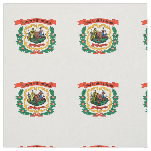 West Virginia State Flag Stof (Swatch)